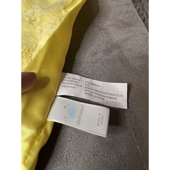 Cloud Island Yellow Chick Crinkle Wings Plush Baby Lovey Satin Trim Easter 14” - Picture 6 of 8